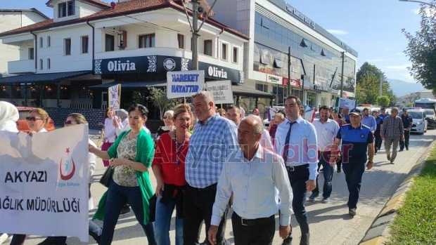 Akyazı'da Dünya Yürüyüş Günü Etkinliği