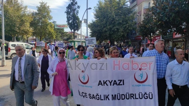 Akyazı'da Dünya Yürüyüş Günü Etkinliği