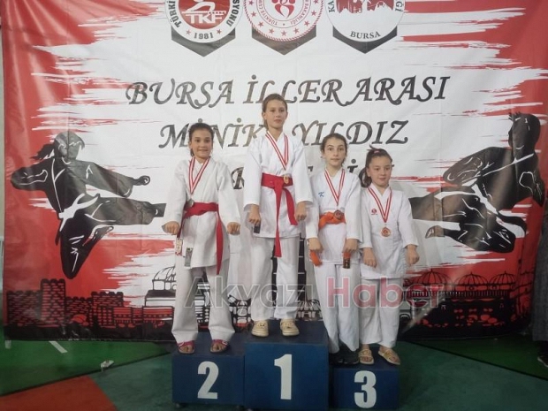 Akyazılı karateciler turnuvaya damga vurdu