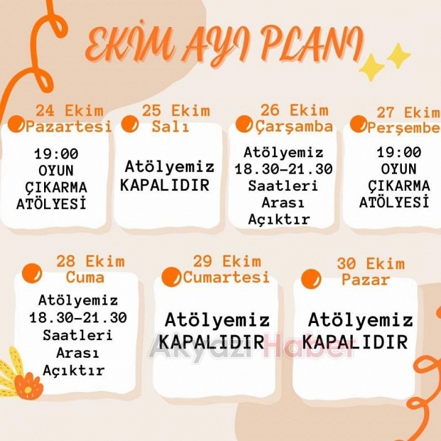 Akyazı'nın İlk Sanat ve Çocuk Etkinlik Atölyesi