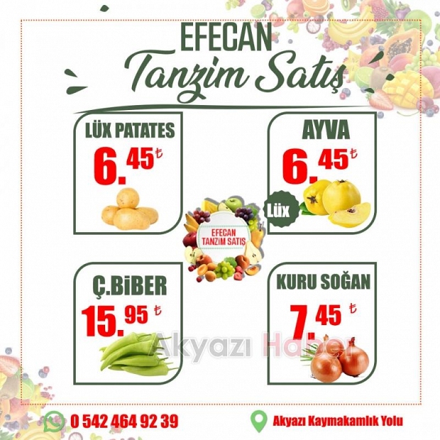 Efecan Tanzim İle Her Mevsim, Tazeliği Keşfedin
