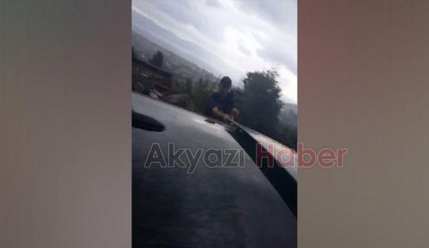  Bir grup gencin eğlence amaçlı çektiği video hayrete düşürdü