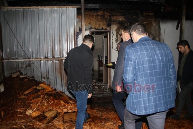 Başkan Soykan'dan yanan fabrikaya geçmiş olsun ziyareti