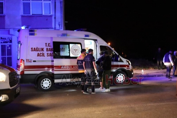 Akyazı'da kaza 2 yaralı