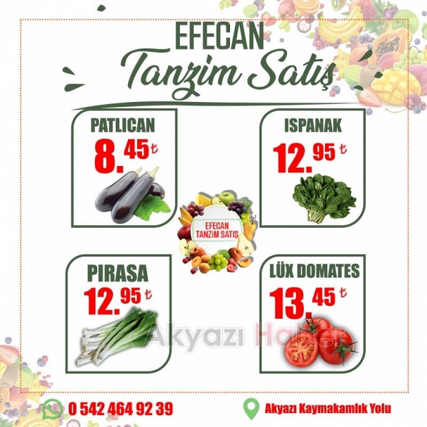 Efecan Tanzim İle Her Mevsim, Tazeliği Keşfedin