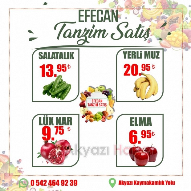 Efecan Tanzim İle Her Mevsim, Tazeliği Keşfedin