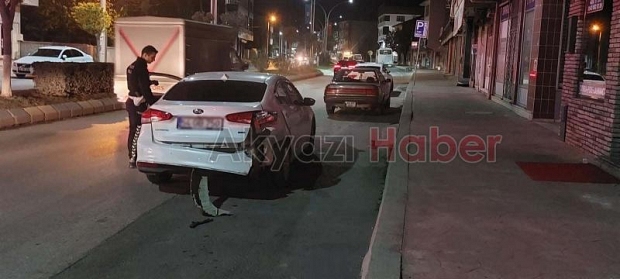 Akyazı'da maddi hasarlı kaza