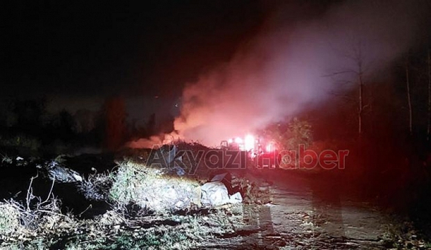 Akyazı'da yangın
