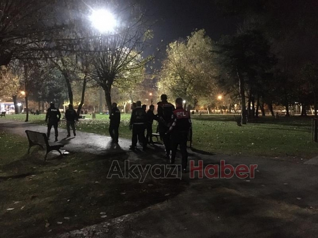 Sakarya polisinden parklar ve metruk evlere yönelik uygulama