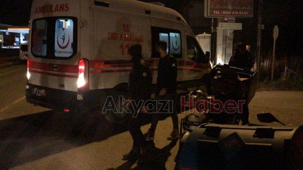 Servis aracı ile çarpışan motosikletli kurye ağır yaralı