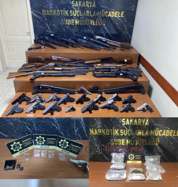 Sakarya'da narkotik operasyonu kamerada