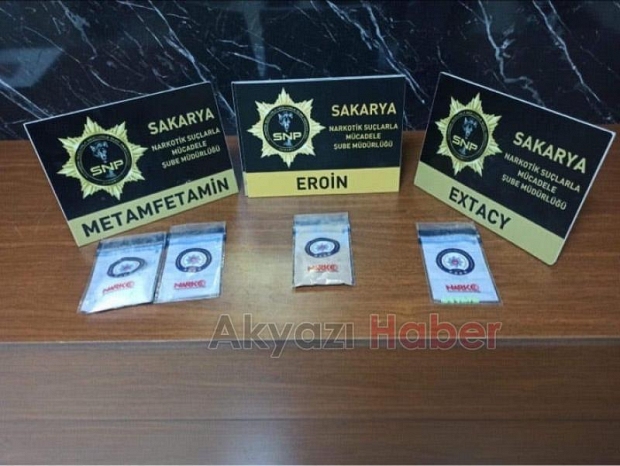 Sakarya'da narkotik operasyonu kamerada