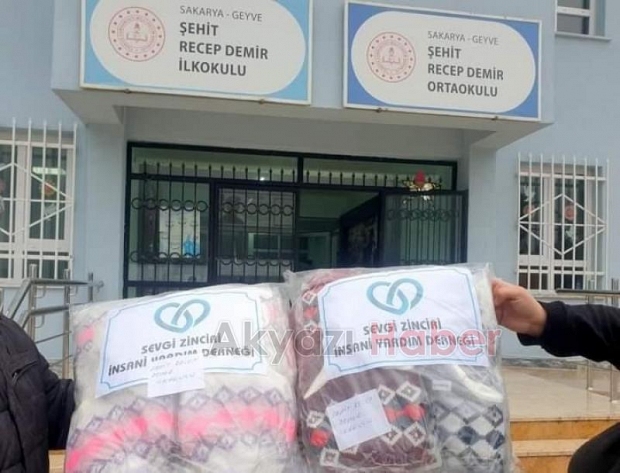 Sevgi Zinciri'nden öğrencilere kışlık yardımı