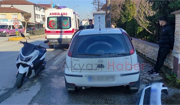 Akyazı'da kaza:1 Yaralı