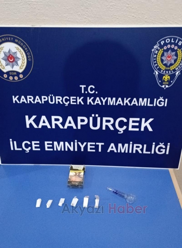Polisi görünce kaçmak istedi ama yakalandı