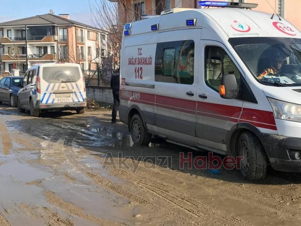 Terasta çalışırken düştü