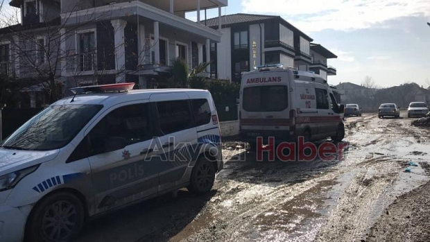 Terasta çalışırken düştü