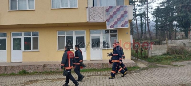 Cami lojmanında baca yangını korkuttu