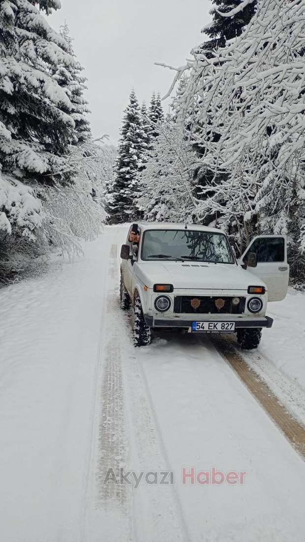 Yanık Yaylası'ndan kar fotoğrafları
