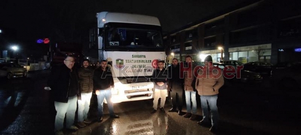 Sakarya Vakfıkebirler Derneği'nden yardım tırı gönderildi