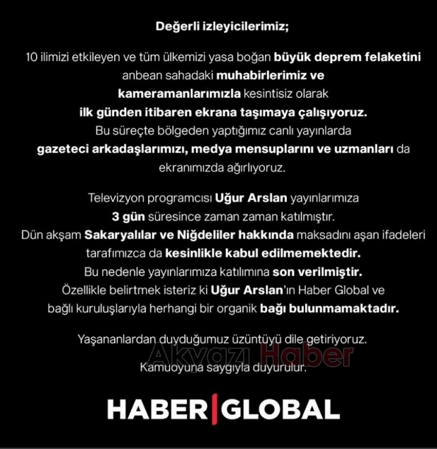 Sakaryalıları ayağa kaldırmıştı; Televizyon son verdi