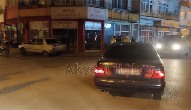 Akyazı'da kaza anı kamerada