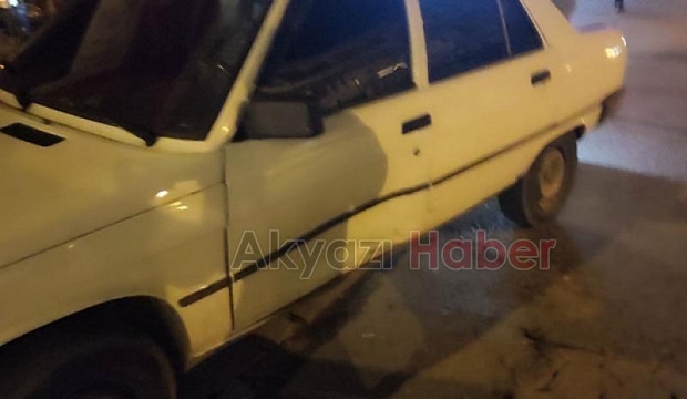 Akyazı'da kaza anı kamerada