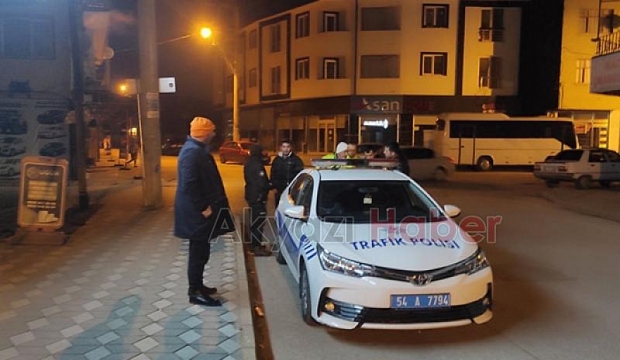 Akyazı'da kaza anı kamerada