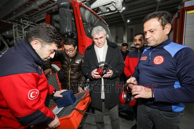 Başkan Yüce yeniden deprem bölgesinde