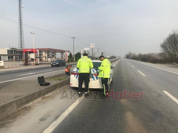 D-100'de kaza: 1 yaralı