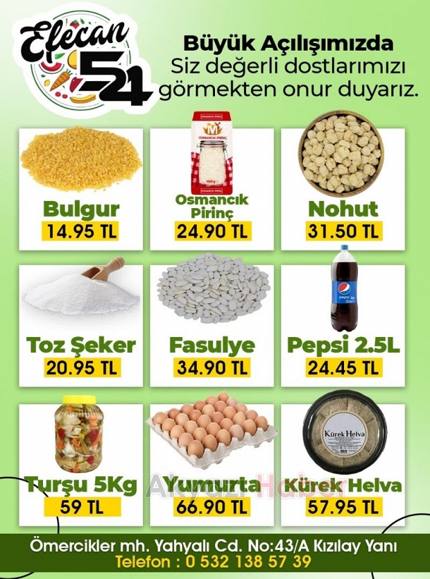 Efecan 54 Akyazı Tanzim açıldı.
