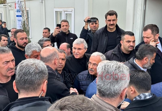 Başkan Ekrem Yüce, Cumhurbaşkanı ile birlikte deprem bölgesinde
