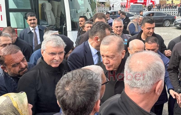 Başkan Ekrem Yüce, Cumhurbaşkanı ile birlikte deprem bölgesinde