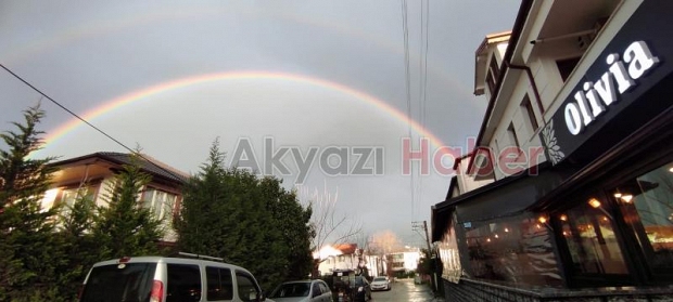 Akyazı'da gökkuşağı