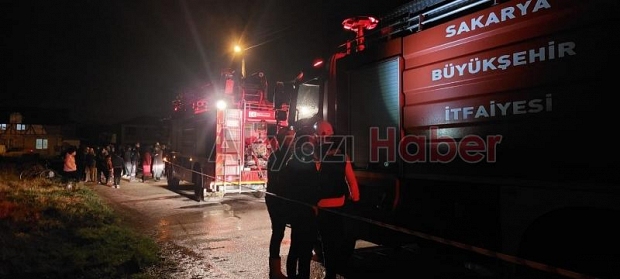 Akyazı'da yangın