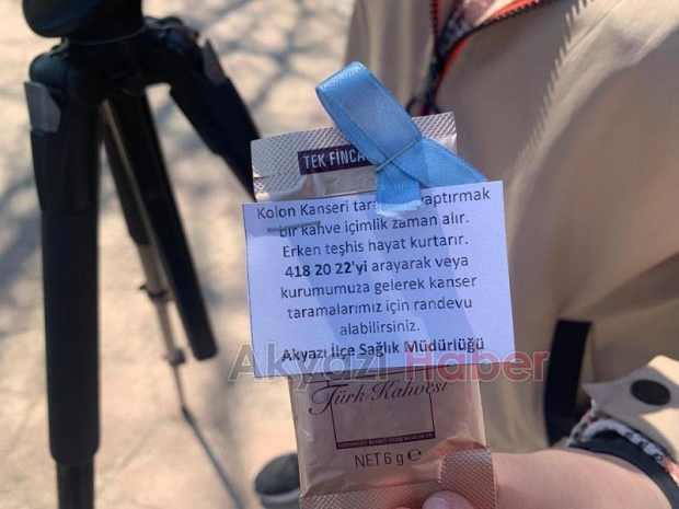 Akyazı'da kolorektal kanseri farkındalık etkinliği