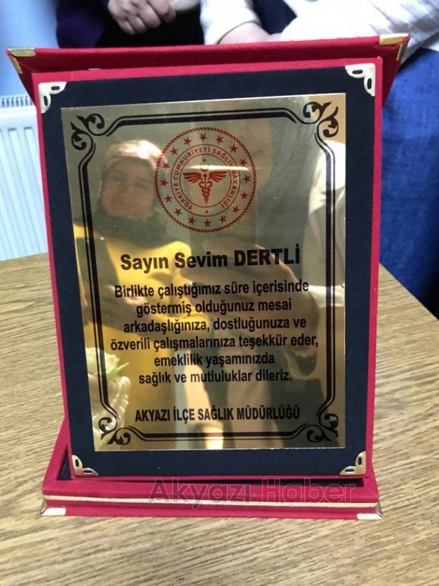 Emekli olan personele veda