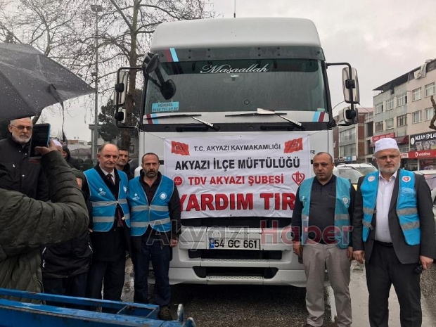 Deprem bölgesine 1 tır yardım malzemesi gönderildi