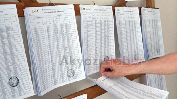 Seçmen listeleri Türkiye genelinde askıda