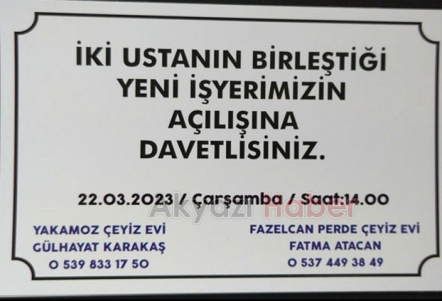Çeyiz evi açıldı