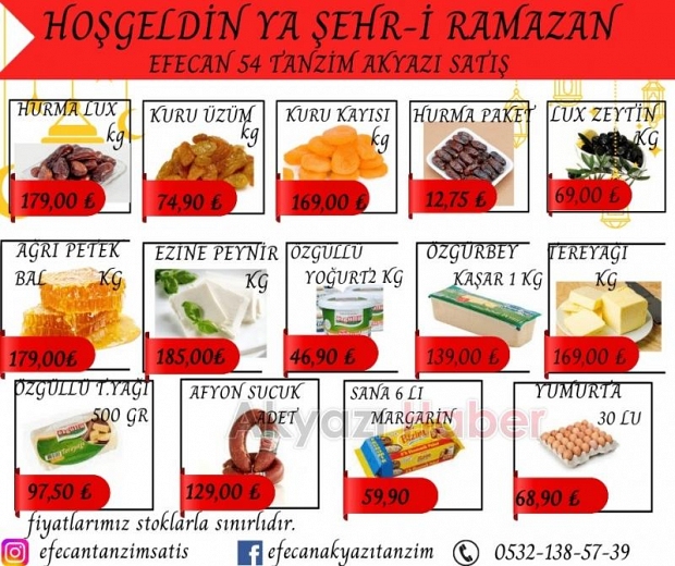Bu fiyatları incelemeden Ramazan alışverişi yapmayın 