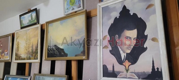 Ödüllü ressam Akyazı'da