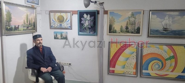 Ödüllü ressam Akyazı'da
