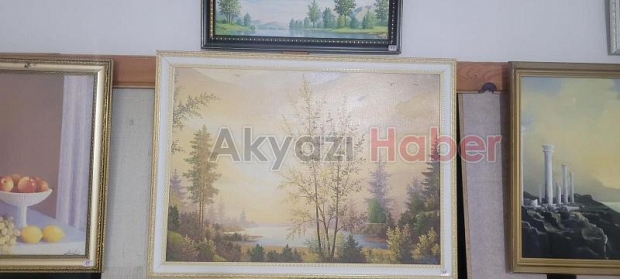 Ödüllü ressam Akyazı'da