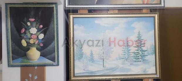 Ödüllü ressam Akyazı'da