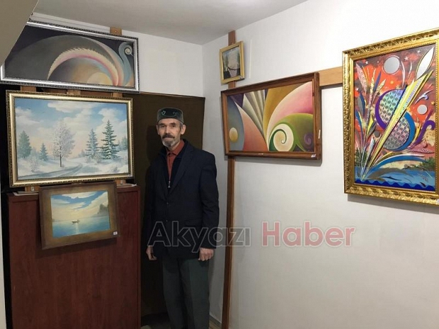 Ödüllü ressam Akyazı'da