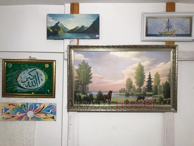 Ödüllü ressam Akyazı'da