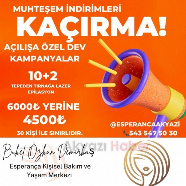 Sonuç garantili kişisel bakım sadece Esperança'da