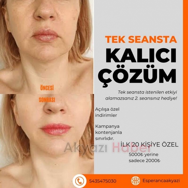 Sonuç garantili kişisel bakım sadece Esperança'da
