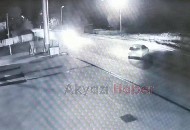 Akyazı'daki feci kaza kamerada